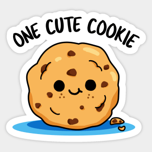 One Cute Cookie Cute Cookie Pun Sticker